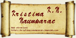 Kristina Naumparac vizit kartica